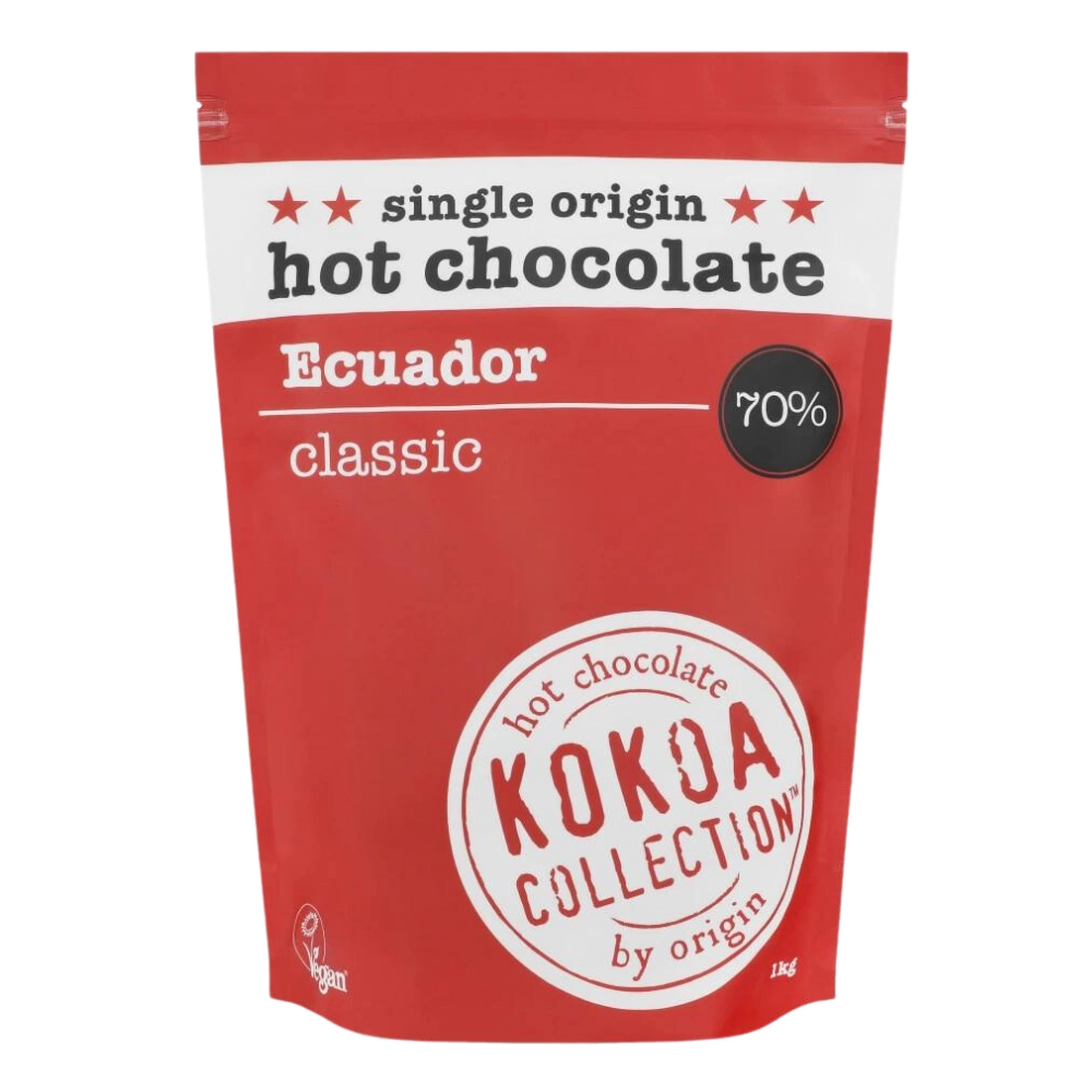 <span style='background-color:pink;color:#000;'><i><span style='background-color:pink;color:#000;'><i>kokoa</i></span></i></span> Collection (1kg) - Ecuador (70% Cocoa) Hot Chocolate Tablets