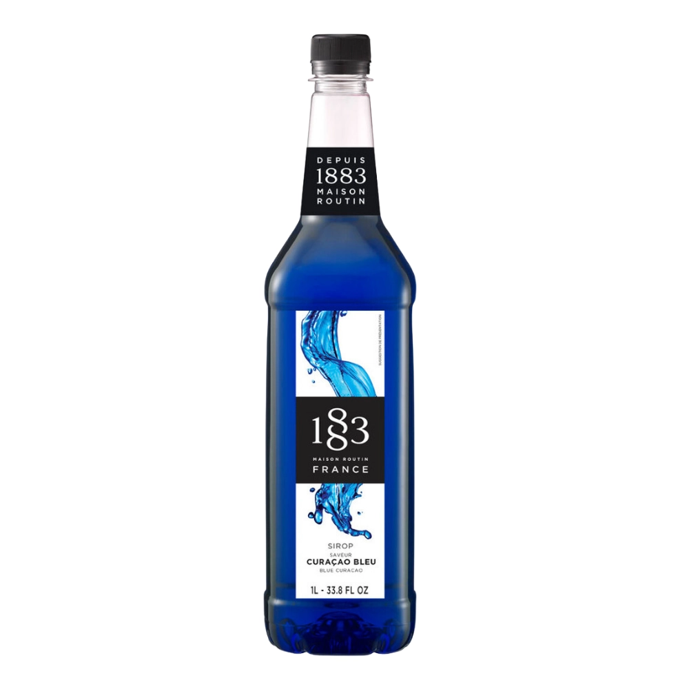 Routin 1883 Syrup - Blue Curacao (1 Litre) - Plastic <span style='background-color:pink;color:#000;'><i>bottle</i></span>