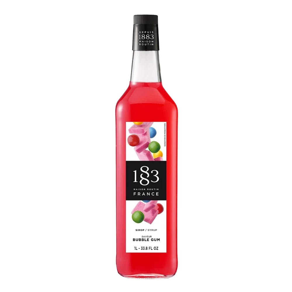 Routin 1883 Syrup - Bubblegum (1 Litre) - Glass <span style='background-color:pink;color:#000;'><i>bottle</i></span>