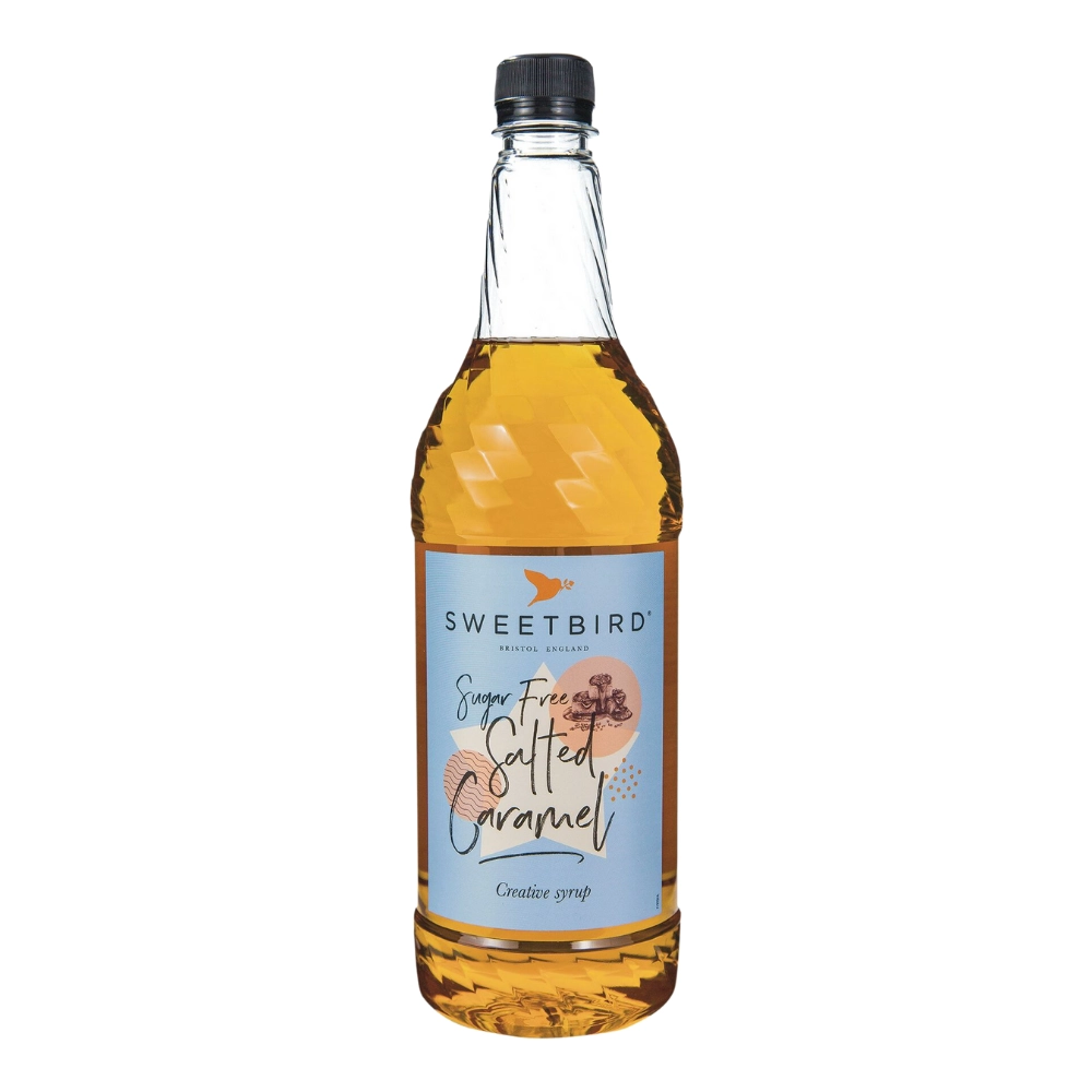 Sweetbird - Salted Caramel (<span style='background-color:pink;color:#000;'><i>sugar</i></span> <span style='background-color:pink;color:#000;'><i>free</i></span>) Syrup (1 Litre)