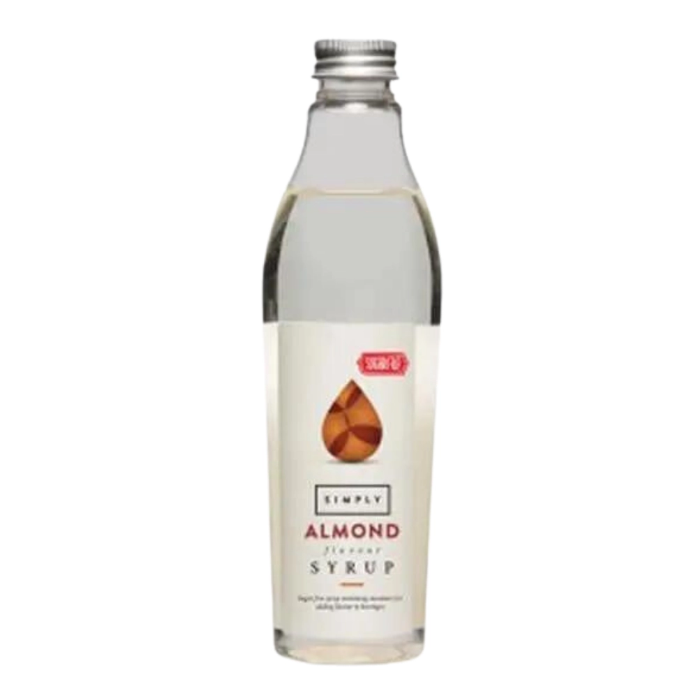 Syrup - Simply Amaretto (<span style='background-color:pink;color:#000;'><i>sugar</i></span> <span style='background-color:pink;color:#000;'><i>free</i></span>) - 25cl Mini Bottle