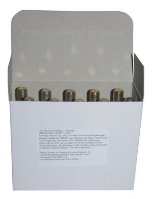 CO2 12g Cartridges - Threaded - 50 (5 x Boxes of 10)