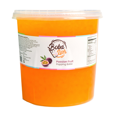 Bubble Tea by Boba Lish - Passionfruit Popping Juice Balls (