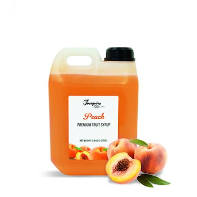 Bubble Tea Syrup by Inspire Food Co - Peach Fruit Syrup (2L)