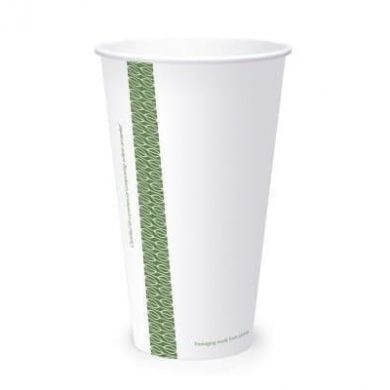 Bio Compostable Cold Paper Cups 22oz (96mm Rim) Pack of 50