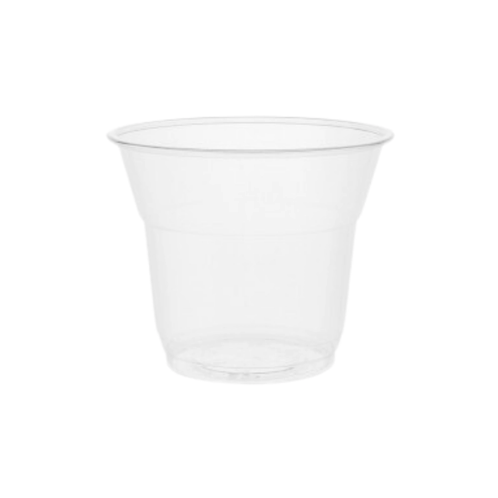 Compostable Plain Clear Cold Cups - 5oz (76mm Rim) - Pack of