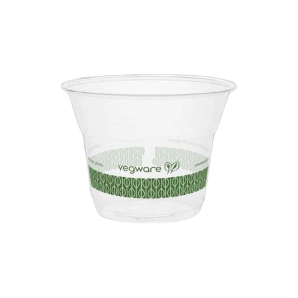 Compostable Slim Clear Cold Cups - 5oz (76mm Rim) - Pack of