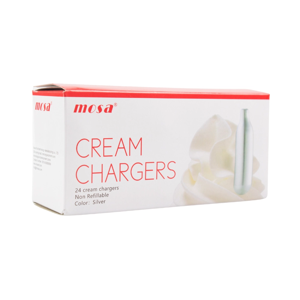 Cream Chargers -  2 Boxes of 24 Genuine Mosa (48 Cartridges)