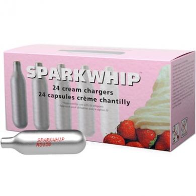 Cream Chargers - 10 Boxes of 24 Spark Whip 8G N2O (240 Cartr