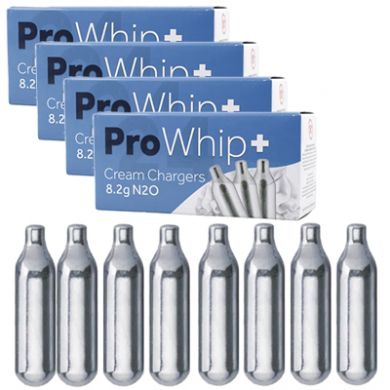 Cream Chargers -  4 Boxes of 24 Pro Whip Plus 8.2g N2O (96 C