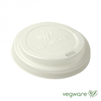 Compostable Lids 72mm - For 6oz Hot Cups Only (Pack of 50) W