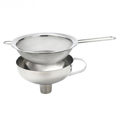 ISI Stainless Steel Funnel with Sieve