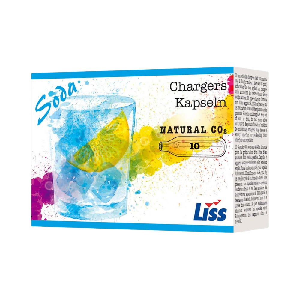 Liss Brand Soda Sparklets CO2 Charger Cartridges (Box of 100