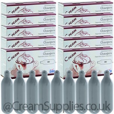 240 Cream Chargers - Liss N2O (10 Boxes)