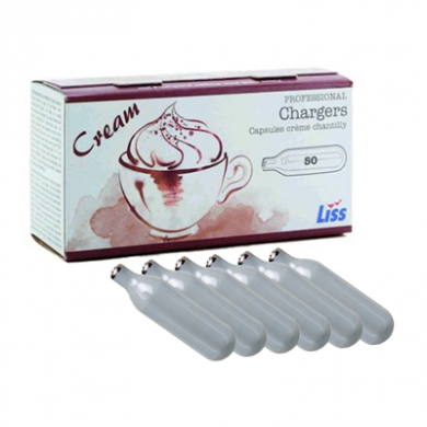 Cream Chargers -  6 Boxes Of 24 Liss 8g N2O (144 Chargers)