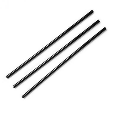 Compostable Straws - Black Cocktail Straws 8-inch 5mm (Pk of