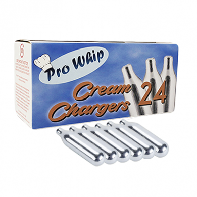 Cream Chargers - 6 Boxes of 24 Pro Whip 8g N2O (144 Chargers