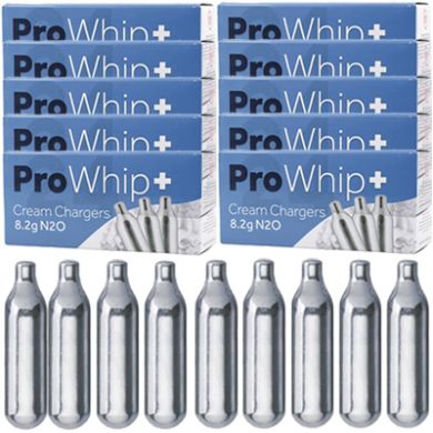 Cream Chargers - 10 Boxes of 24 Pro Whip Plus 8.2g N2O (240