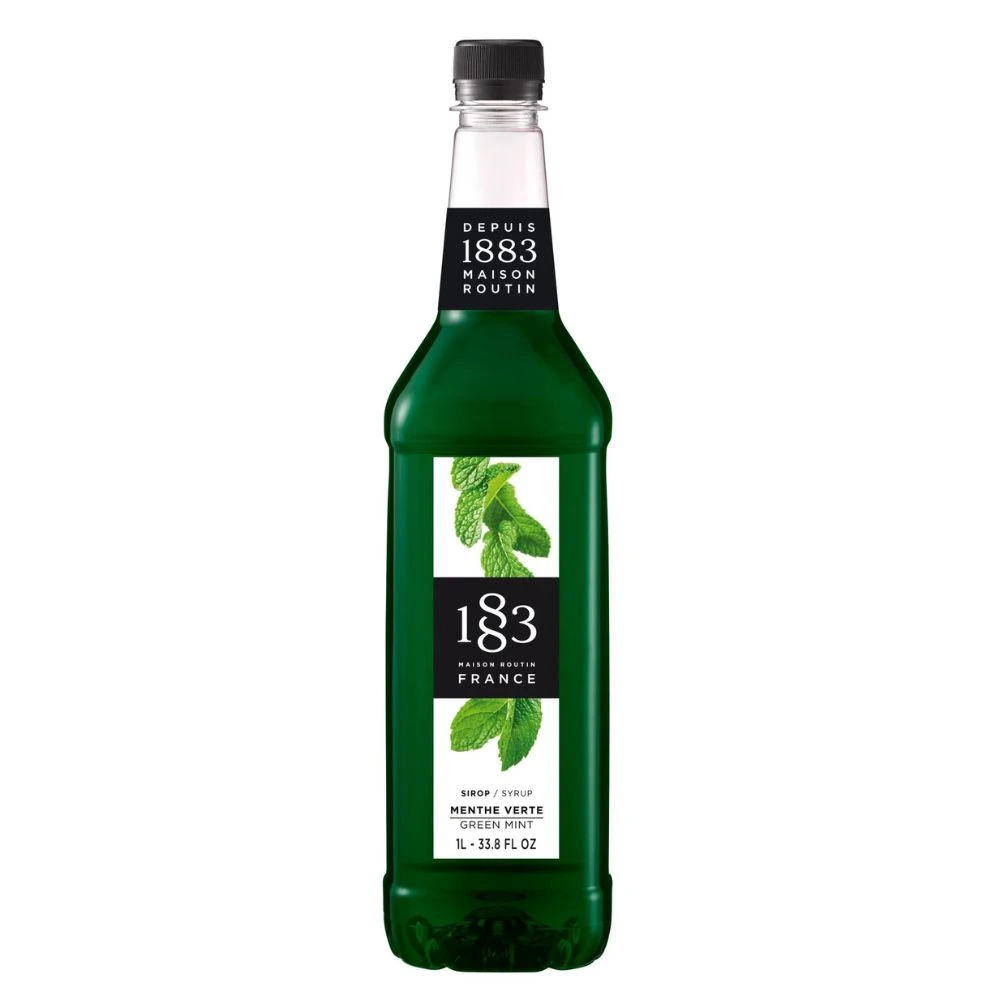 Routin 1883 Syrup - Green Mint (1 Litre) - Plastic Bottle