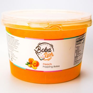 Bubble Tea by Boba Lish - Peach Pearls Popping Juice Balls (2.1kg)