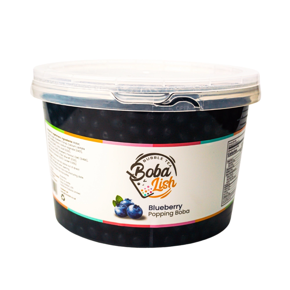 Bubble Tea by Boba Lish - Blueberry Pearls Popping Juice Balls (2.1kg)