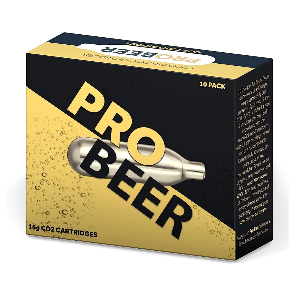 CO2 Pro Beer 16g Cartridges - Non Threaded (Case of 300)