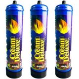 Cream Chargers Deluxe Midnight Max 666g N2O - Three (Steel Cylinders)