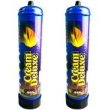 Cream Chargers Deluxe Midnight Max 666g N2O - Two (Steel Cylinders)