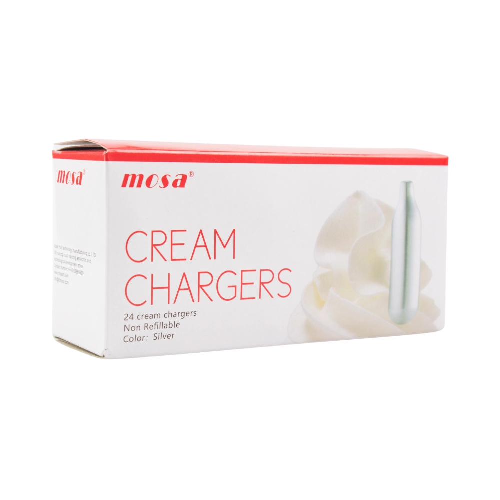 Cream Chargers -  1 Box of 24 Genuine Mosa (24 Cartridges)