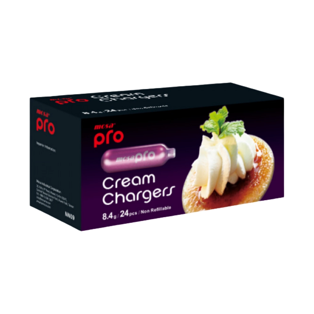 Cream Chargers -  1 Box of 24 Mosa Pro 8.5g (24 Cartridges)