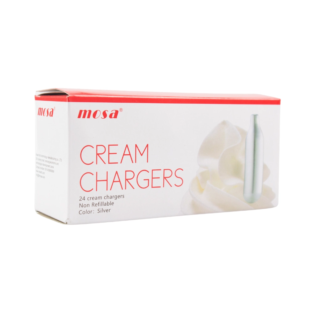 Cream Chargers - 10 Boxes of 24 Genuine Mosa (240 Cartridges)