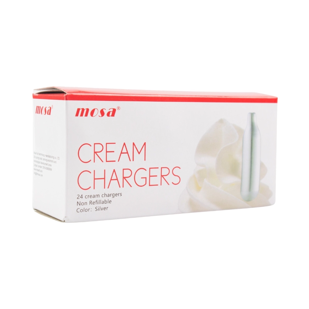 Cream Chargers -  4 Boxes of 24 Genuine Mosa (96 Cartridges)
