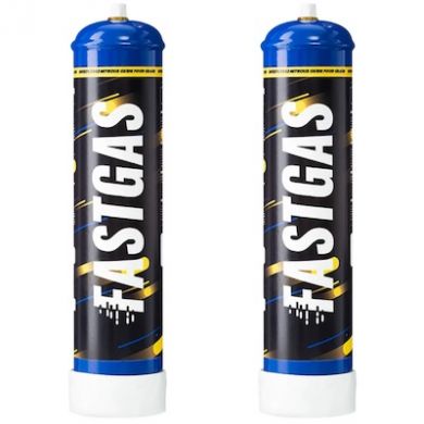 Cream Chargers Fast Gas 640g N2O x 2 (Steel Cylinders)