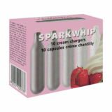 Cream Chargers -     1 BOX OF 10 Spark Whip 8G N2O (10 Cartridges)