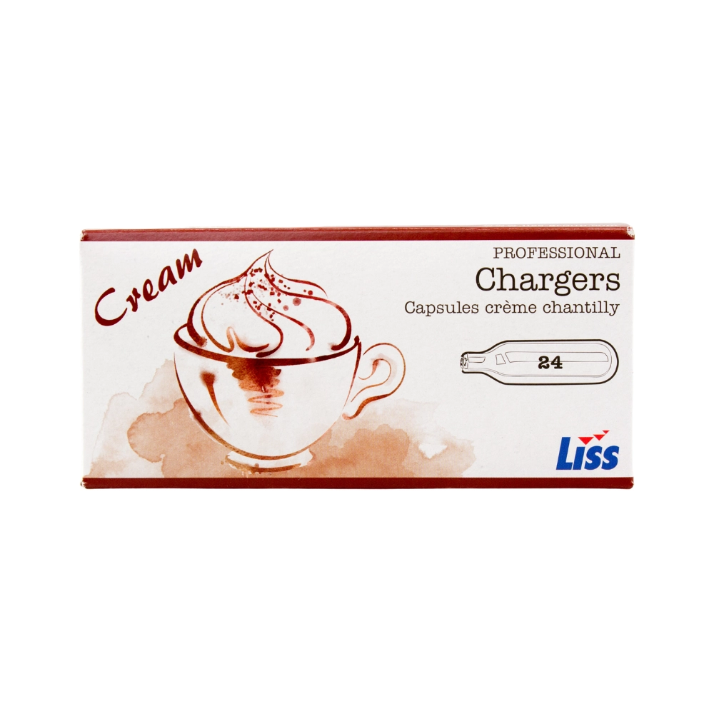 Liss 600 Cream Chargers - Case of 600 (Commercial Address Only)