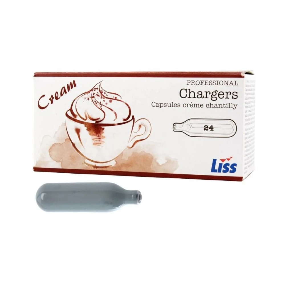 Liss  8 Boxes Of 24 Liss N2O (192 Cream Chargers)