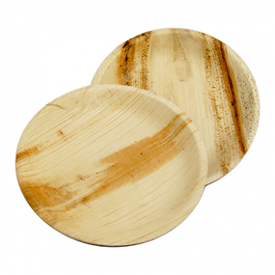 Vegware Palm Leaf Round Plates 7 Inch (Pack of 25)