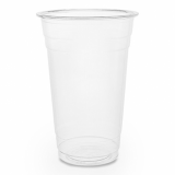 Bio Compostable Plain Clear Cups - 20oz (96mm Rim) - Pack of 50