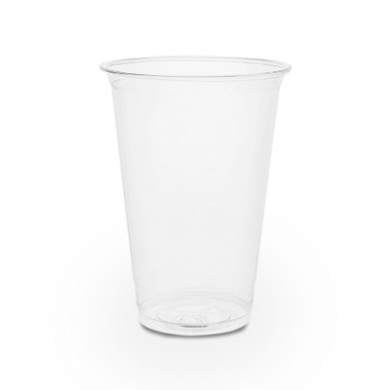 Compostable Plain Clear Cold Cups - 9oz (76mm Rim) - Pack of 50