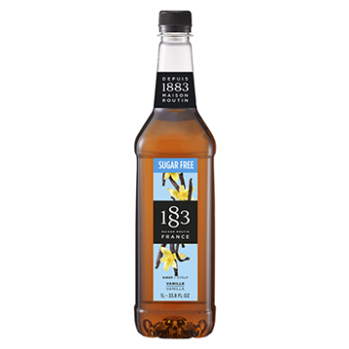Routin 1883 Syrup - Vanilla - Sugar Free (1 Litre) - Plastic Bottle
