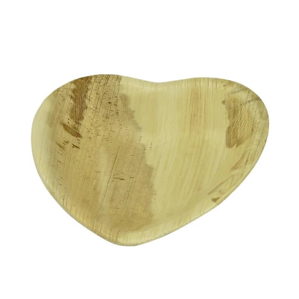 Vegware Palm Leaf Heart Shape Dishes 6 Inch (Pack of 25)