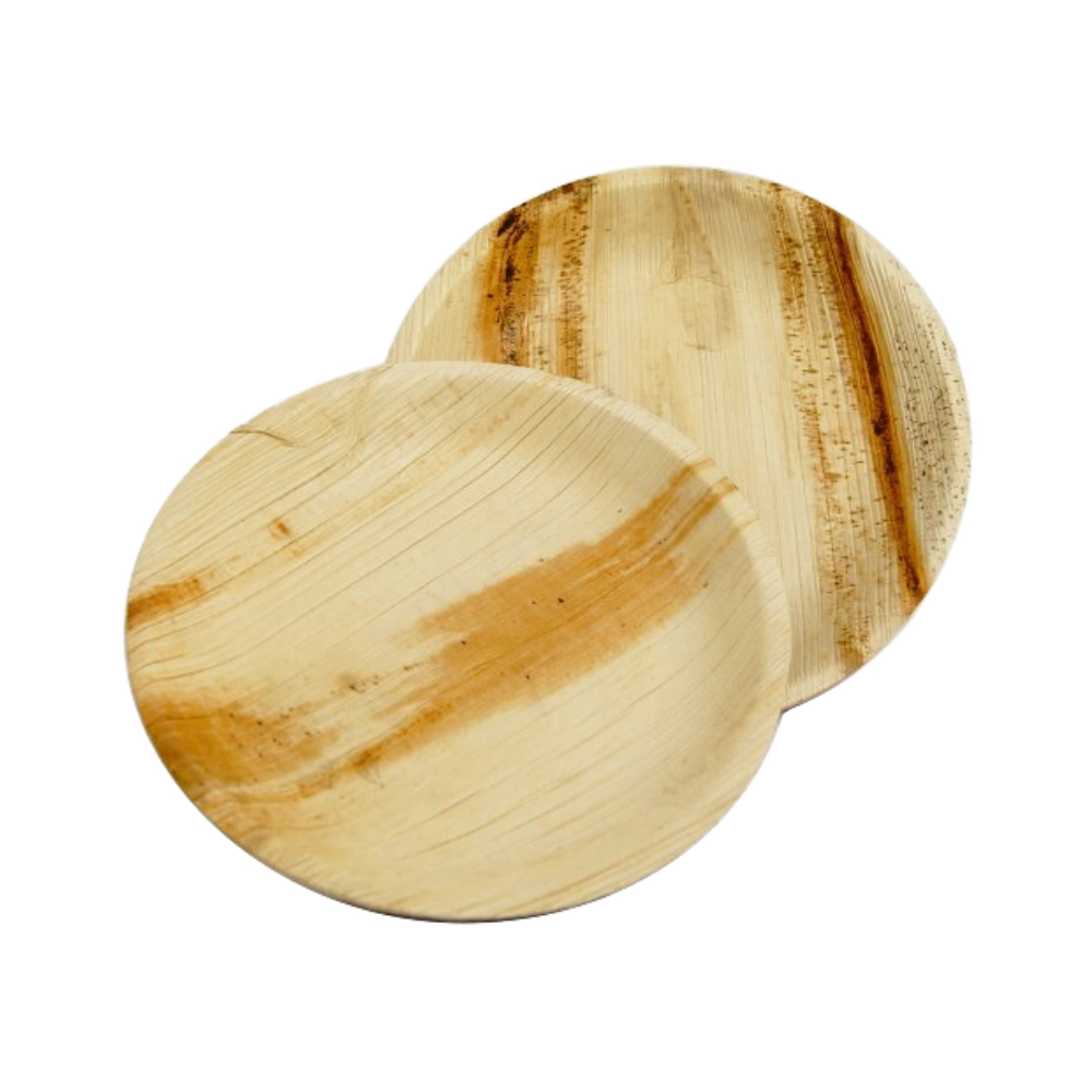 Vegware Palm Leaf Round Plates 7 Inch (Pack of 25)