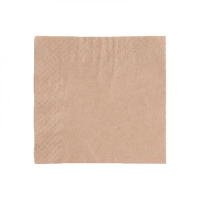 Vegware Recycled Napkins 24cm 2-Ply Unbleached (Pack of 250)