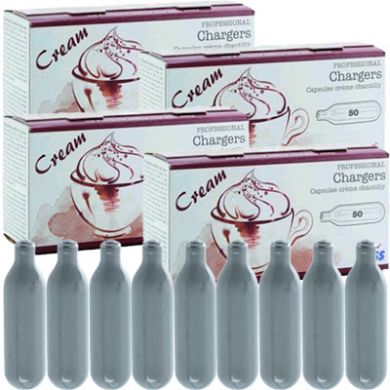Cream Chargers -  4 Boxes Of 24 Liss N2O (96 Chargers)