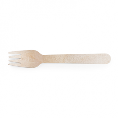 Wooden Cutlery - 6 Inch Forks (Pack of 100)
