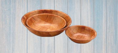 Woven Wood Tableware for Bars