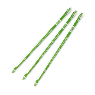 Compostable Paper Straws - Wrapped White 7.8-inch (6mm) - Pk